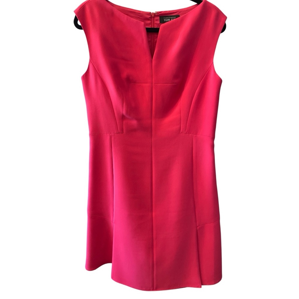 Rickie Freeman Teri Jon Watermelon Sleeveless A line dress Size 12 NWOT